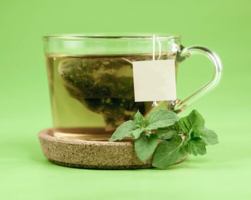 tè verde, cappuccino, spremute