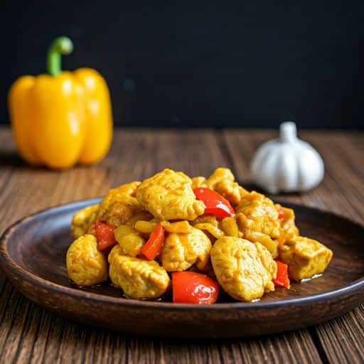 pollo curry e peperoncino